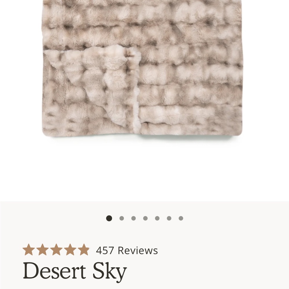 Lola Faux Fur Throw Blanket
